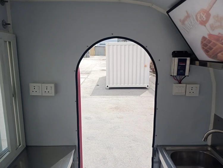 mobile ice cream kiosk interior
